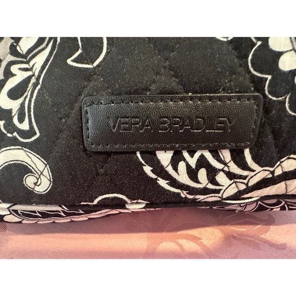 Vera Bradley black and white paisley crossbody satchel-*flawed - Picture 5 of 8